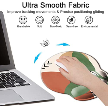 MeMling Ergonomic Mouse Pad with Wrist Support and Non-Slip Base