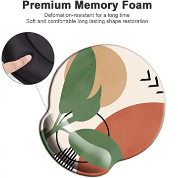 MeMling Ergonomic Mouse Pad with Wrist Support and Non-Slip Base