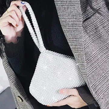 Mogor Triangle Glitter Luxury Evening Clutch for Parties