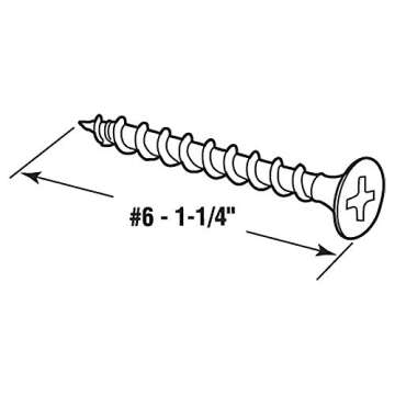 Prime-Line MPSC7841-100 Drywall Screws, #6 x 1-1/4 In., Coarse Thread, Phillips Head Drive (100 Pack...