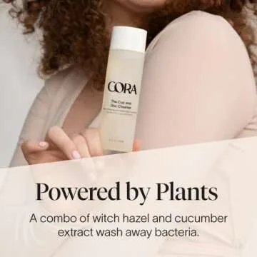 Cora Menstrual Cup and Disc Cleanse with Natural Stain-Fighting Ingredients | pH Balanced Without Dyes, Fragrances, Drying Sulfates or Parabens