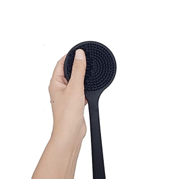 DNC Back Scrubber Soft Silicone Bath Body Brush Long Handle