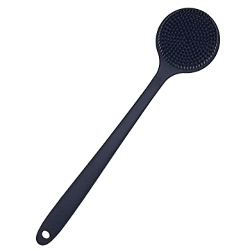 DNC Back Scrubber Soft Silicone Bath Body Brush Long Handle
