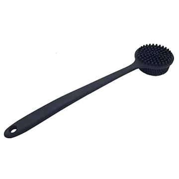 DNC Back Scrubber Soft Silicone Bath Body Brush Long Handle