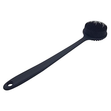 DNC Back Scrubber Soft Silicone Bath Body Brush Long Handle