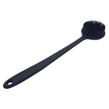 DNC Back Scrubber Soft Silicone Bath Body Brush Long Handle