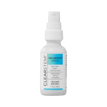 CLEARSTEM - CELLRENEW - Collagen Stem Cell Serum - Acne + Youthful Skin Face Serum - Hyaluronic Acid...