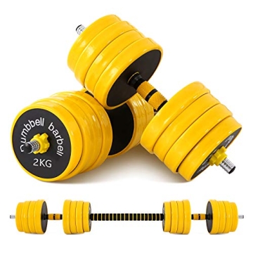 Versatile 2-in-1 Dumbbell Barbell Weight Adjustable Set