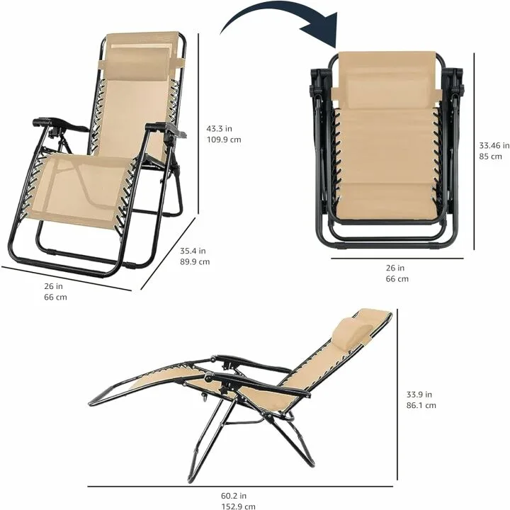 Adjustable Zero Gravity Lounge Chair - Amazon Basics