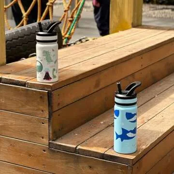 Fanhaw Kids Insulated Water Bottle - Leakproof, BPA Free