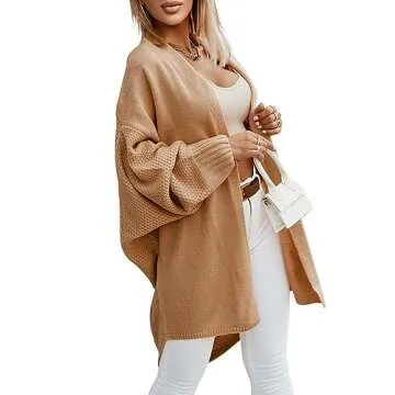 Miladusa Fall 2024 Oversized Cardigans for Women - Cozy & Trendy