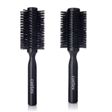 Cortex Professional Black Round Hair Brush for All Hair Types