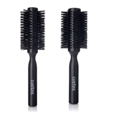 Cortex Professional Black Round Hair Brush for All Hair Types