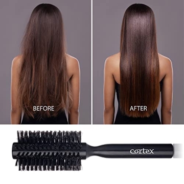 Cortex Professional Black Round Hair Brush for All Hair Types