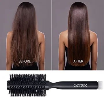 Cortex Professional Black Round Hair Brush for All Hair Types