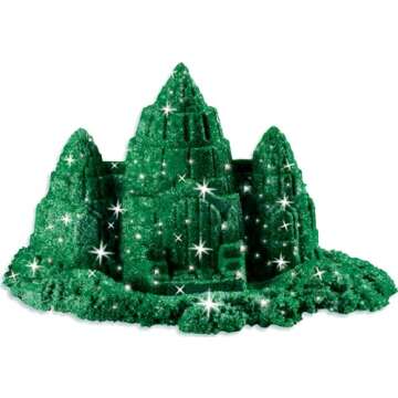 Kinetic Sand, 1Lb Shimmering Emerald Green Magic Sand for Ages 3 & Up