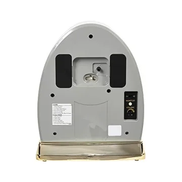 Rhythm Joyful Crystal Pearl Musical Mantel Clock