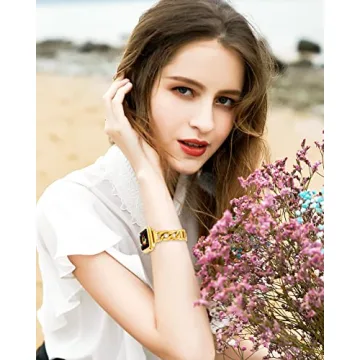 Gold Chain Link Stainless Steel Apple Watch Band