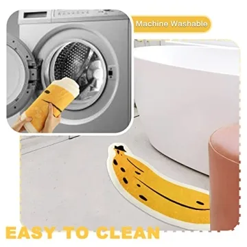Adorable Banana Bathmat Non-Slip Super Absorbent Design