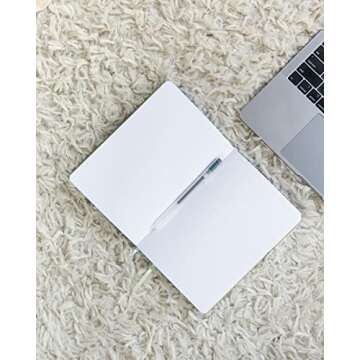 Manor of Sage Bullet Dotted Journal - A5 Dot Grid Notebook with Premium Extra Thick 160GSM Paper (Bleed-proof), Inner Pocket, 2 Bookmarks, Elastic Closure - Linen Hardcover in Sage Green