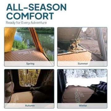 LOSTHORIZON Air & Foam Camping Mattress, Self-Inflating Sleeping Pad, 4.5" Thick, with Pump Sack, Single
