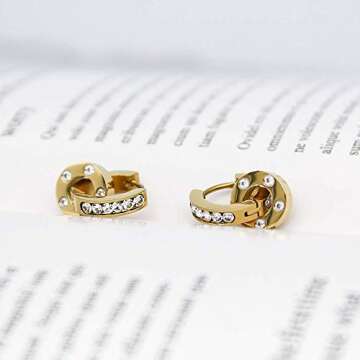 KLKE 14K Gold Hoop Earrings for Sensitive Ears