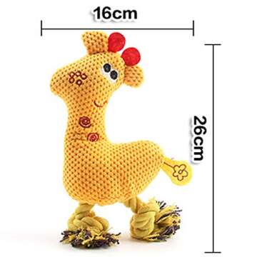 Cdycam Plush Dog Chew Toy, Pet Interactive Stuffed Squeaky Toys Teething Toy for Small Dogs, 3-Pack ...