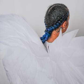 UNDERWRAPS Large Costume Angel Wings - Adult Huge Angel Wings Halloween Costume, 5 Feet Long Photoshoot Prop Wings for Men & Women, (Full Length Wings, White) (30678 OS)