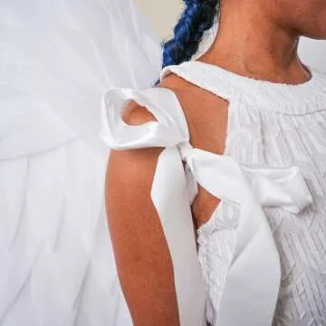 UNDERWRAPS Large Costume Angel Wings - Adult Huge Angel Wings Halloween Costume, 5 Feet Long Photoshoot Prop Wings for Men & Women, (Full Length Wings, White) (30678 OS)