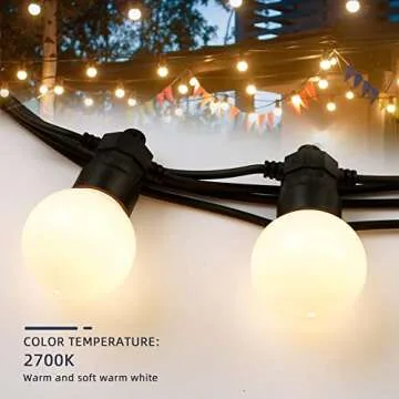 PURPLE LEAF Solar String Lights Outdoor LED Shatterproof 48 Ft Decorative 24 Bulbs with 8 Lighting M...