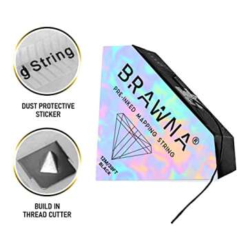 Premium Pre-Inked Brow Mapping String for Microblading