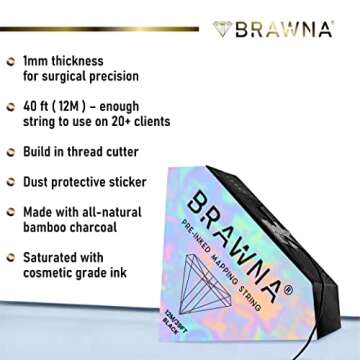 Premium Pre-Inked Brow Mapping String for Microblading