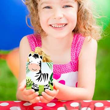 Marspark Jungle Theme Popcorn Boxes - 24 Safari Party Supplies