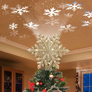 DG-Direct Lighted Christmas Tree Topper with Projector