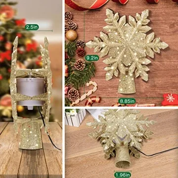 DG-Direct Lighted Christmas Tree Topper with Projector