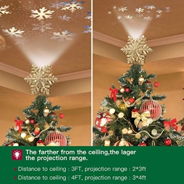 DG-Direct Lighted Christmas Tree Topper with Projector