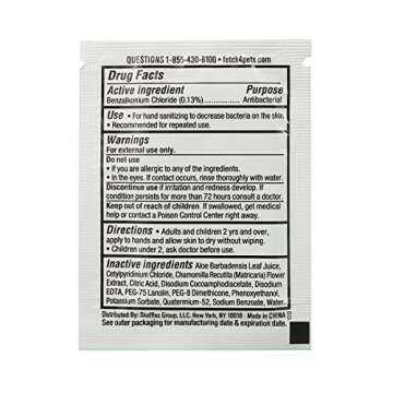 Cleanze Antibacterial Hand Sanitizing Individual Hand Wipe Packets, 50 Unscented Disinfecting Hand Sanitizer Wipes with Aloe for Travel, Kills 99.9% of Germs