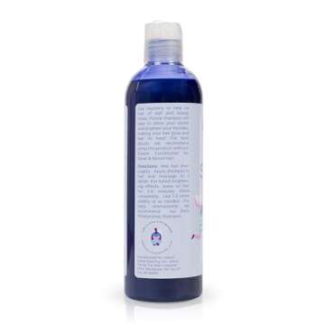 Purple Shampoo by The BTW Co. for Silver, Gray, and Blonde Hair Brighten & Remove Yellow or Brassy T...