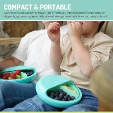 melii 3 Snack Compartments Eco-Friendly Containers