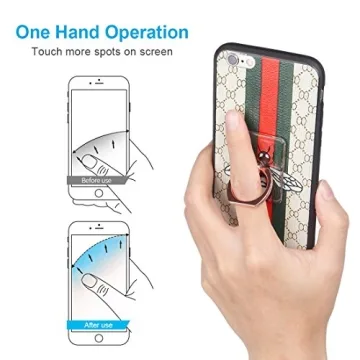 Phone Ring Holder with 360 Rotation and Transparent Design