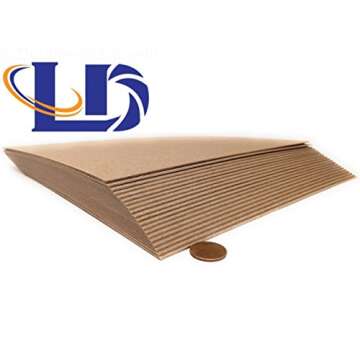 8.5 x 11 Inches 50 Point Kraft Heavy Duty Chipboard Sheets - 20 Per Pack