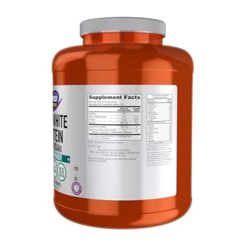 NOW Foods Sports Nutrition Pea Protein Unflavored 5lbs