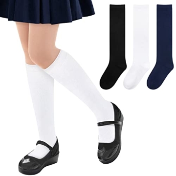 Comfortable Knee High Socks for Toddlers | Girls' School Uniform Socks