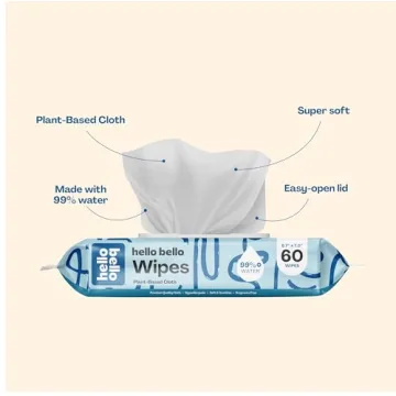 Hello Bello Baby Wipes - 99% Water & Aloe - 1080 Count