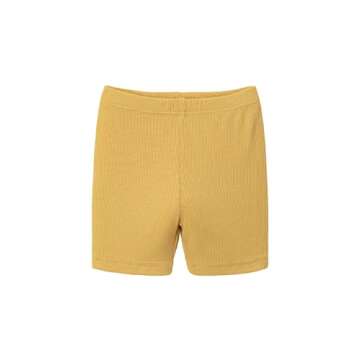 AVAUMA Newborn Baby Little Boys Girls Snug-Fit Pajamas Summer Short Sets Pjs Kids Clothes (XS/Mustard Yellow)