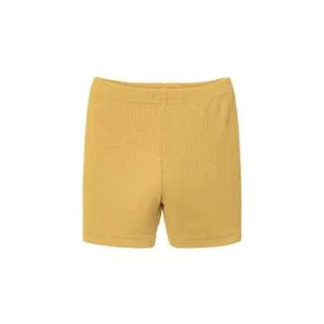 AVAUMA Newborn Baby Little Boys Girls Snug-Fit Pajamas Summer Short Sets Pjs Kids Clothes (XS/Mustard Yellow)