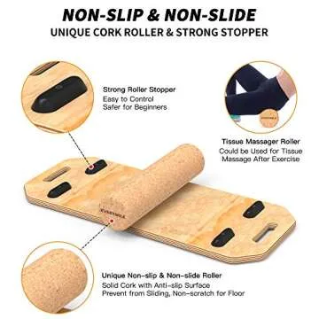 EVERYMILE Balance Board 30" - Core Trainer for All Sports