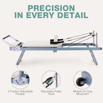 ARKANTOS Foldable Pilates Reformer for Home Gym Workouts