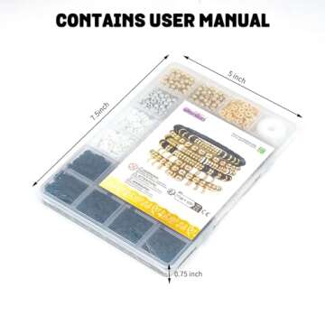 Gionlion 3000 Pcs Clay Beads Jewelry Making Kit