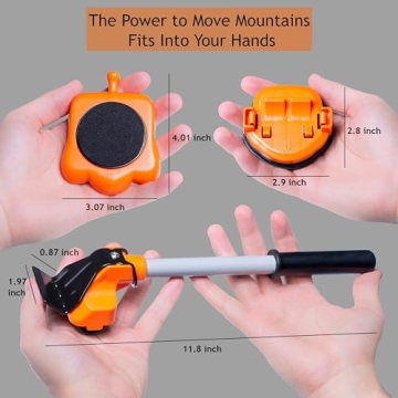 Easy-Use Heavy Duty Furniture Lifter & Roller Set